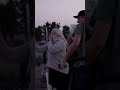 Protesters confront Border Patrol officers in the San Francisco Bay Area