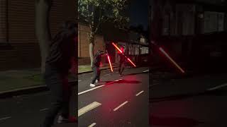 Vader vs Maul inspired duel w/ vfx #starwars #lightsaber #lightsaberduel #darthmaul #darthvader