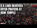 Ayodhya Ram Mandir | Over 2.5 Lakh Devotees Offer Prayers At Ayodhya Ram Temple Today