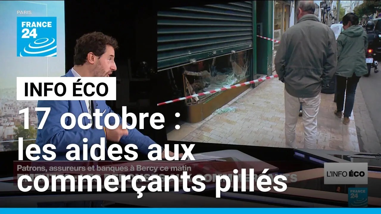 Après les pillages, l’État promet des aides aux commerçants • FRANCE 24