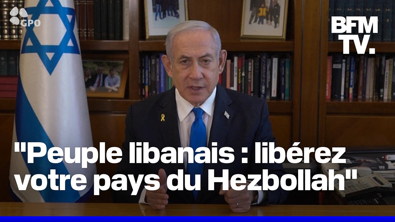 "Libérez votre pays du Hezbollah": Netanyahu menace le Liban de destructions "comme à Gaza"