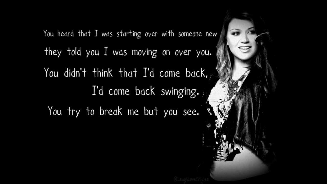 Kelly Clarkson Stronger Lyrics. YouTube