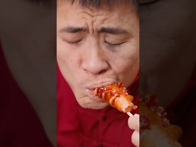 Starch sausage to eat丨food blind box丨eating spicy food and funny pranks