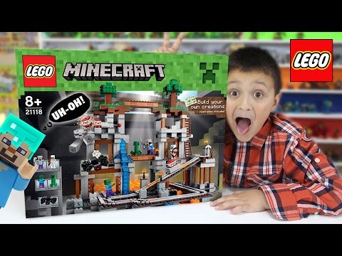 Lets Build LEGO Minecraft THE MINE! W/ Mike! (Timelapse 