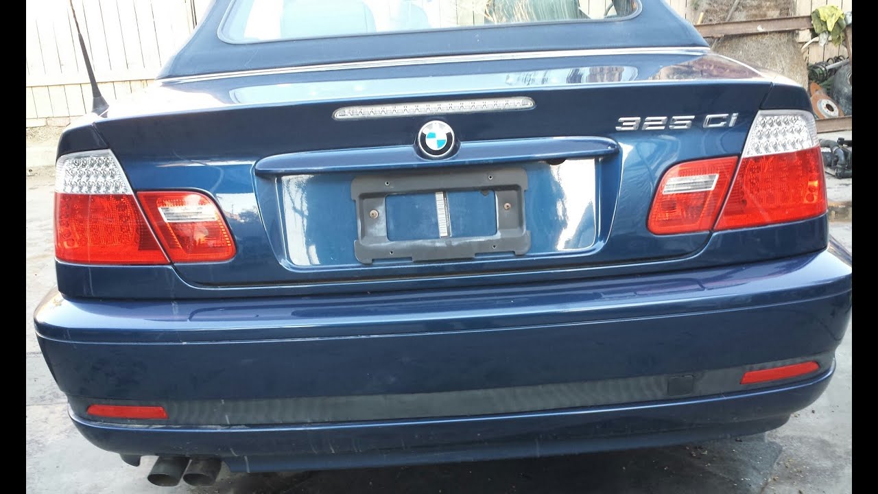 How to remove a rear bumper from bmw e46