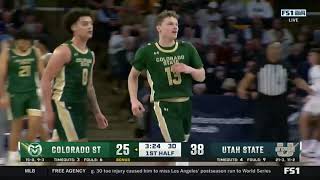 HIGHLIGHTS: Colorado State at Utah State Men's Basketball 2/11/25