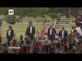 Trump is holding outdoor Las Vegas rally in scorching heat. His campaign has extra medics and water  - 01:29 min - News - Video