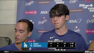 Roki Sasaki Reacts to 1st Dodgers Bullpen Appearance, Reveals Changes That Helped His Velocity