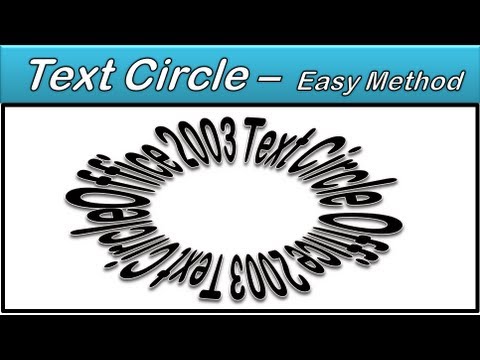 Microsoft Word Text Circle: AOTraining.net - YouTube