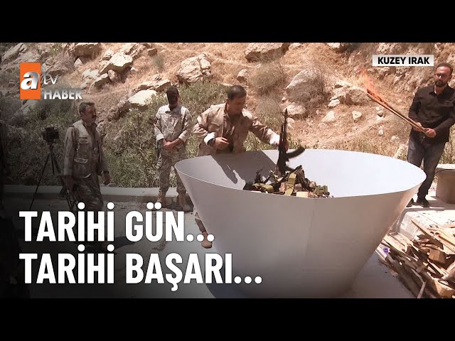 PKK 47 yıl sonra silah bıraktı, 30 PKK’lı silahlarını imha etti - atv Ana Haber 11 Temmuz 2025
