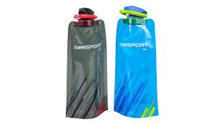 Pratinjau video produk TaffSPORT Botol Minum Lipat Camping Hiking Drinking Bottle 700ml - S29