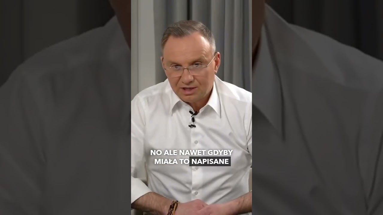 ANDRZEJ DUDA O "PRZEJĘZYCZENIU" MINISTER NOWACKIEJ