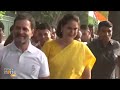 First Visuals | Rahul Gandhi and Priyanka Gandhi arrive at AICC headquarters | Delhi #electionresult  - 03:35 min - News - Video