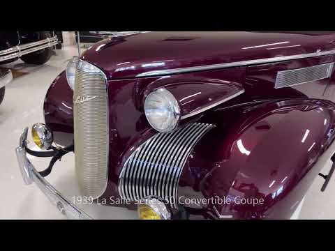 video 1939 La Salle Series 50 Convertible Coupe