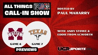 All Things Georgia Call-in Show: Miss. St. and Texas Football Previews