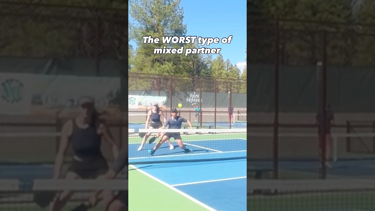 The WORST type of pickleball mixed doubles partner 🙄