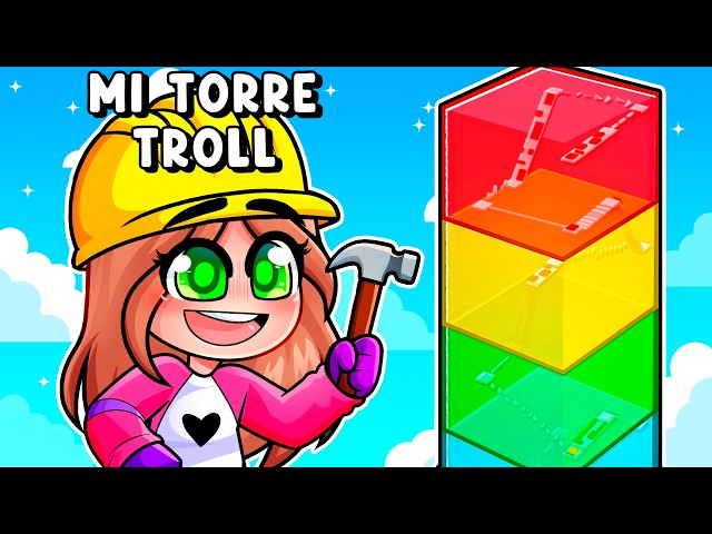CREÉ MI PROPIA TORRE TROLL en ROBLOX 😱