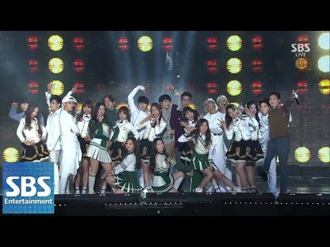 Super Rookie(GOT7, 레드벨벳, 러블리즈, WINNER) - Moves Like Jagger @2014 SBS 가요대전 SUPER5 1부