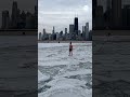 Chicago man takes leisurely stroll on Lake Michigan ice