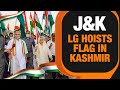 77th Independence Day Celebration: J&K L G Manoj Sinha Hoists National Flag at Bakshi Stadium