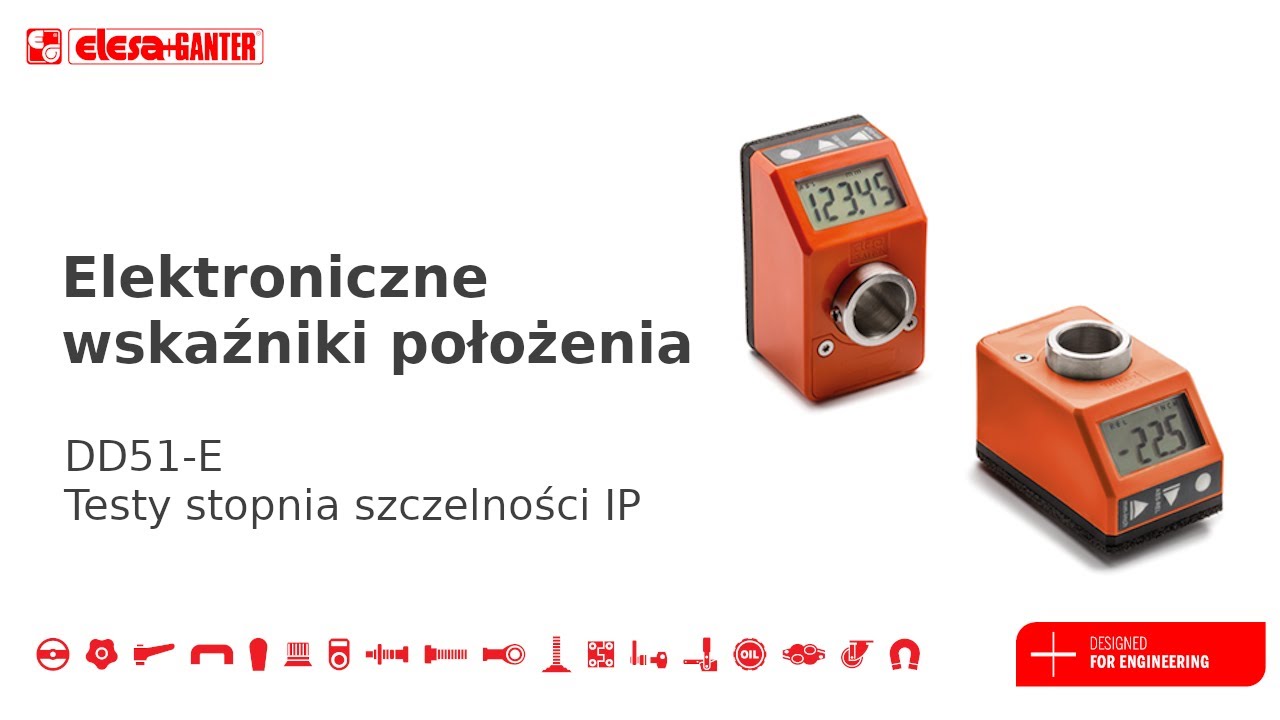 Elektroniczne wskaźniki położenia z napędem bezpośrednim - DD51-E (Testy stopnia szczelności IP) video