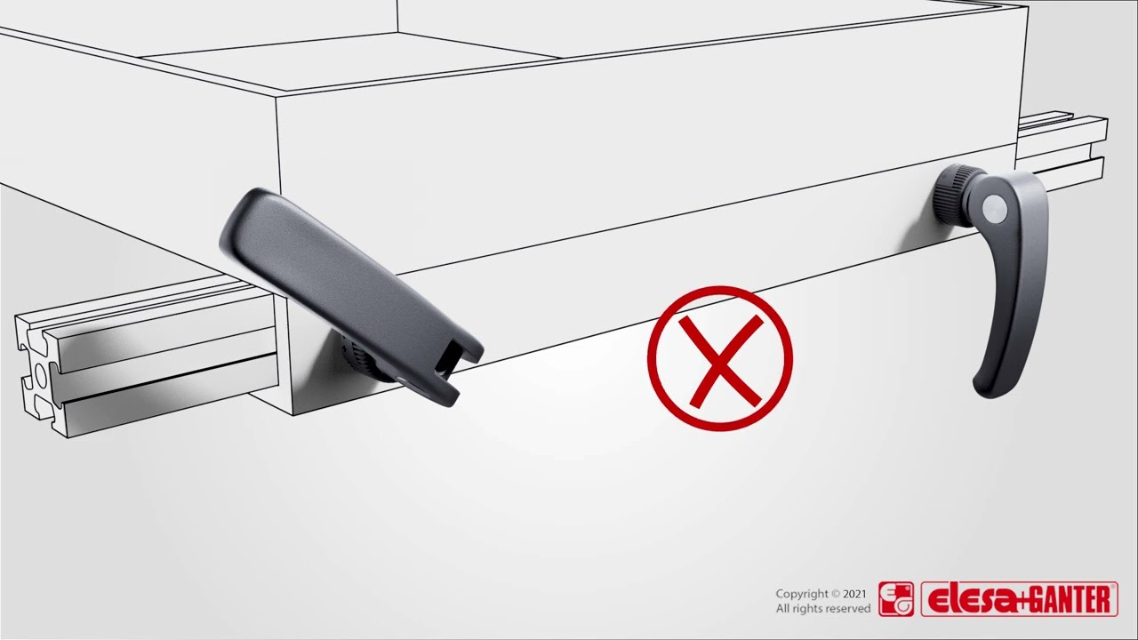 LAC-R Mânere de strângere cu came video