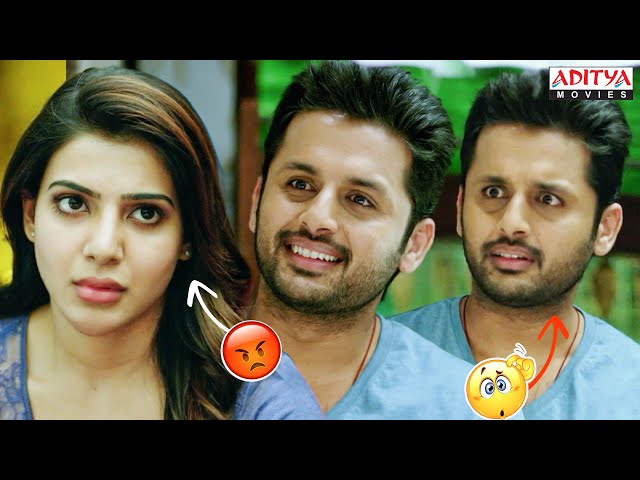 Samantha, Nithin से गुस्सा है😠| A Aa Movie Scenes | Anupama | Hindi Dubbed Movies | Aditya Movies