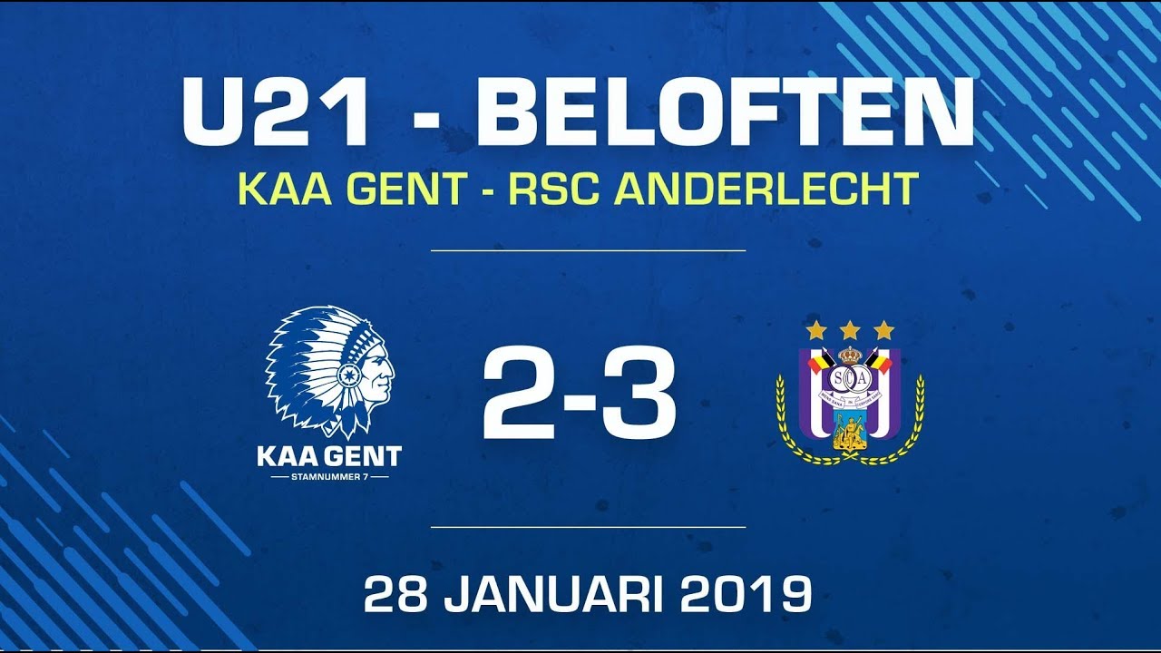 U21 KAA GENT - Anderlecht: 2-3