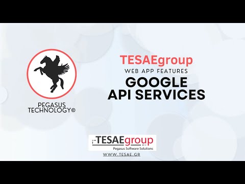 Pegasus Web App - Google API Services 