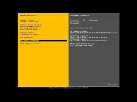 VMware ESXi Direct Console User Interface (DCUI) Overview (vSOM)
