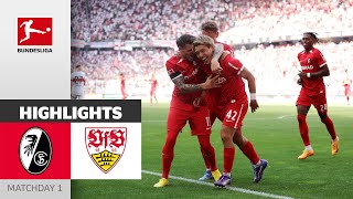 Freiburg Beats Stuttgart in First Match! | Freiburg — VfB Stuttgart 3-1 | Highlights | MD 1 – BULI