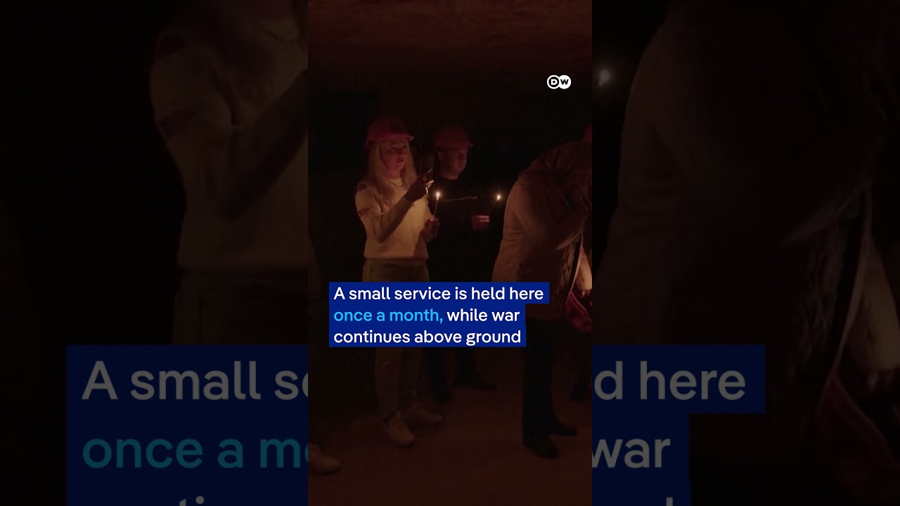 Priest seeks peace in church inside Odesa catacombs | DW News