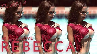 Rebecca Looks Stuns in Red Bikini | Model Video