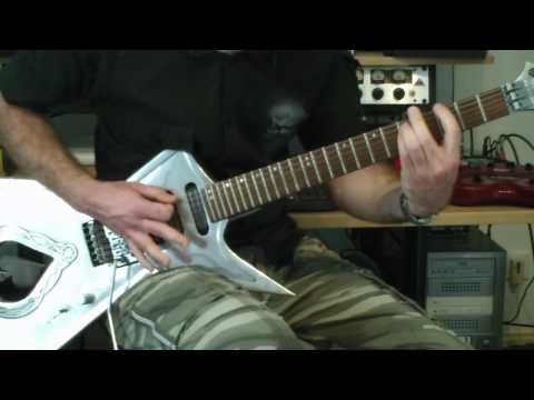 Pantera-Cowboys From Hell-Aluminum Guitar Prototype Played By Ludovic Gallin From Otherside