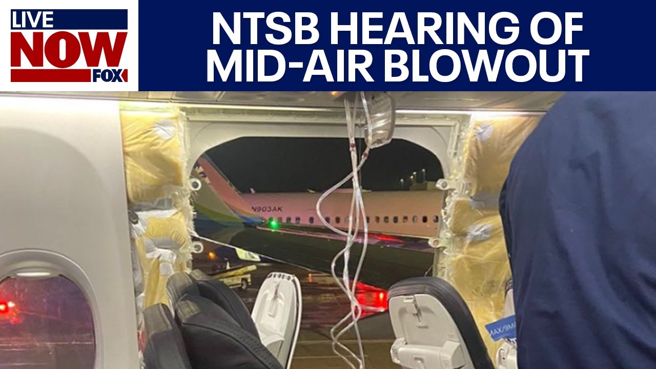 UPCOMING LIVE: NTSB hearing on Alaska Airlines, Boeing mid-air blowout | LiveNOW from FOX