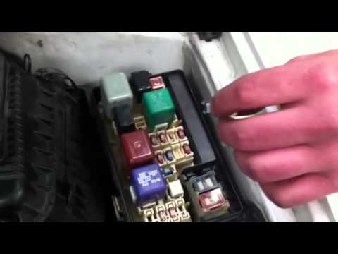 Clearing fault code memory on 1999 Toyota Corolla - YouTube 2010 toyota tundra fuse box 