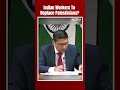 No Talks With Israel On Replacing Palestine Workers With Indians: Foreign Ministry  - 01:00 min - News - Video