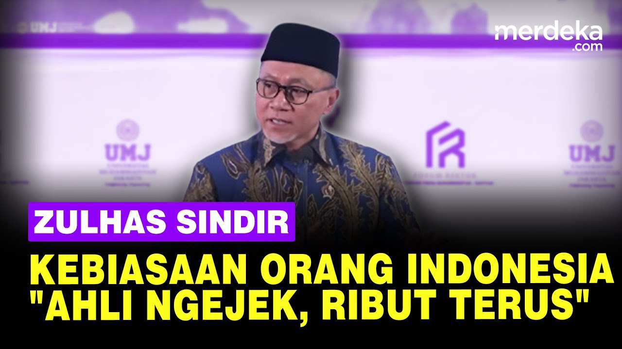 Zulhas Sindir Kebiasaan Orang Indonesia: Ahlinya Ngejek, Ribut Terus