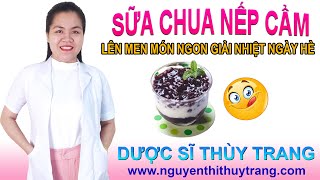 Sữa chua cơm nếp cẩm lên men món ngon làm đẹp và tốt cho sức khỏe