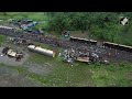 West Bengal Train Accident | Bird-Eye View Of Restoration Work At Mishap Site In Darjeeling  - 03:31 min - News - Video
