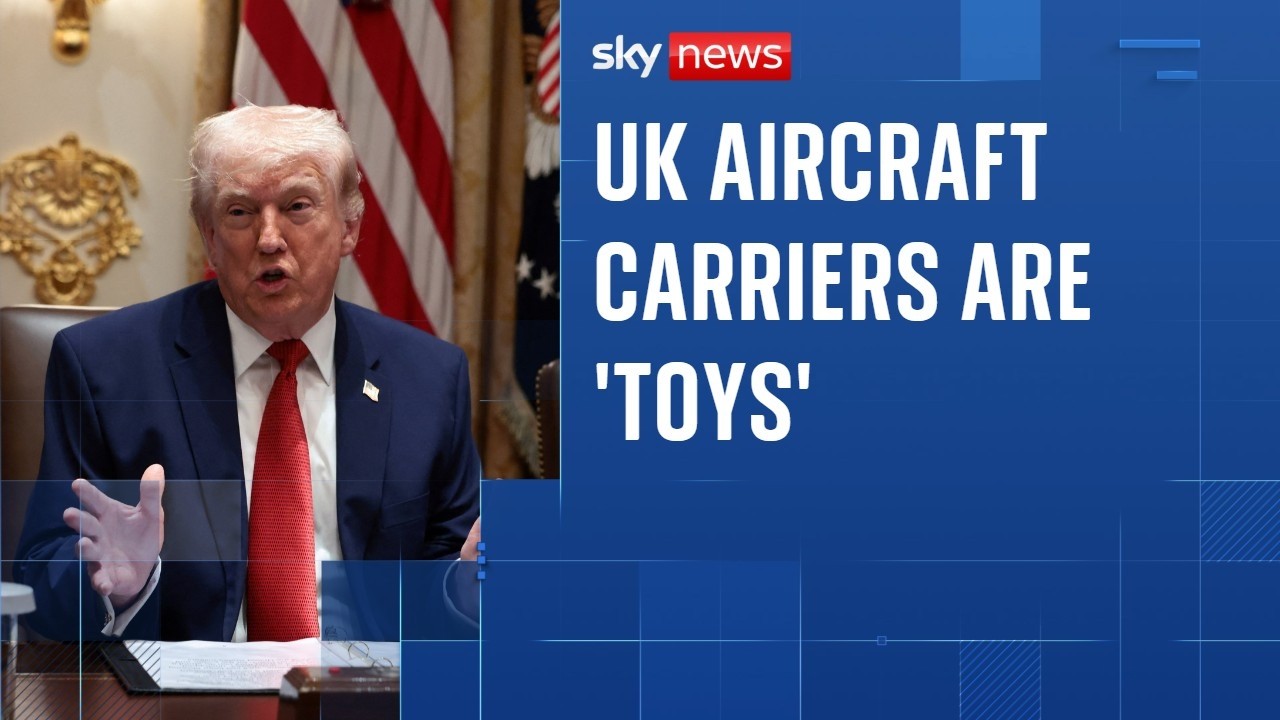 Trump dismisses UK aircraft carriers as 'toys' as Iran war enters fourth week