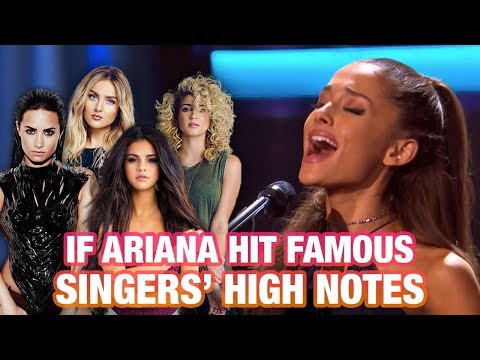 ARIANA GRANDE HITTING FAMOUS SINGERS' HIGH NOTES! (LIVE BATTLE)