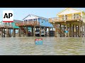 Surfside Beach, Texas, experiences flooding from Tropical Storm Alberto