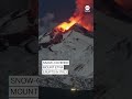 Snow-covered Mount Etna erupts in Italy  - 01:00 min - News - Video