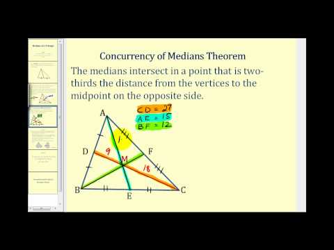 median geometry in real life