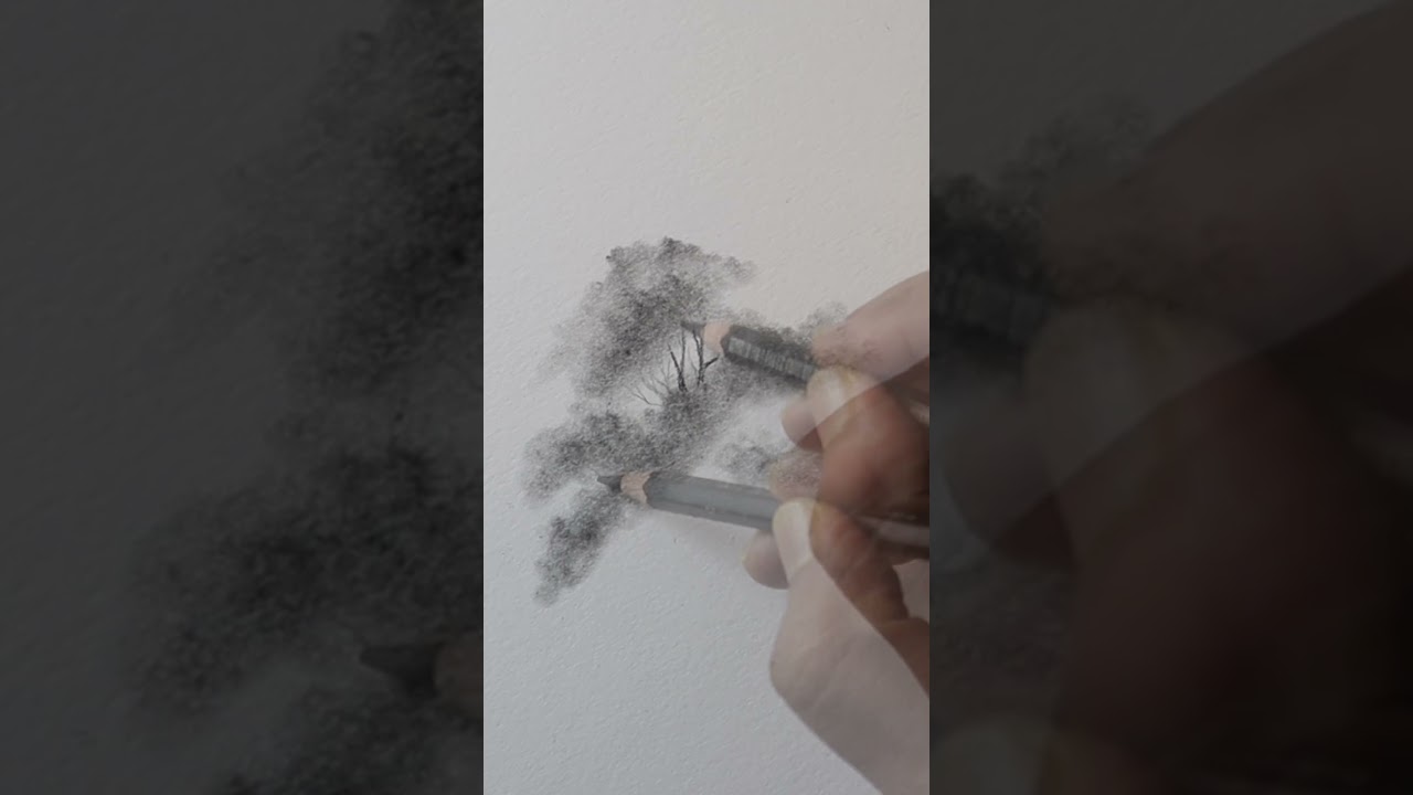 FREE 60-Day Drawing Course 🎨 - 21 Scenery Drawing #drawing #art #sketch #shortsfeed #shading