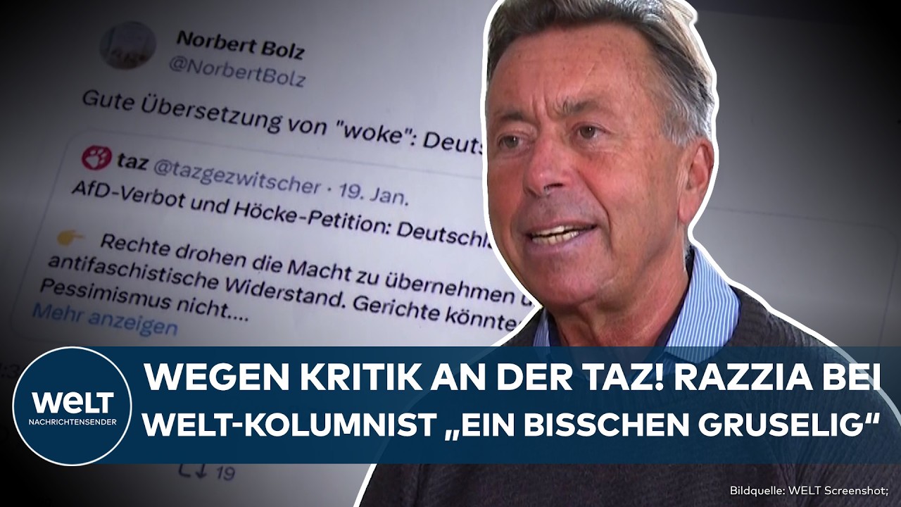 NORBERT BOLZ: Hausdurchsuchung wegen eines Tweets! Dieser Vorgang sorgt für Fassungslosigkeit