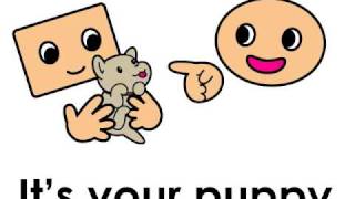 from Natural Geniushttp://piic.jp/ng/ A song to help kids remember the English grammar: your, yours
