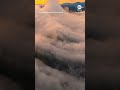 Drone films foggy sunrise over San Francisco Bay