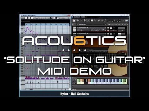 Acou6tics "Solitude on Guitar" Cover MIDI Presentation